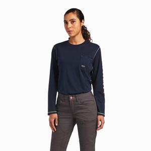 Dámské Kalhoty Ariat Rebar DuraStretch Made Tough Double Front Šedé | RYBZ-98217