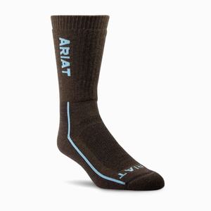 Dámské Ponožky Ariat Heavyweight Merino Wool Steel Špicí Performance Hnědé | MGKH-60789