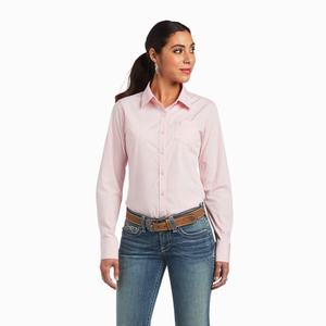 Dámské Topy Ariat Kirby Stretch Růžové Bílé | VLJS-13629