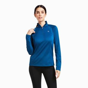 Dámské Topy Ariat Sunstopper 2.0 1/4 Zip Blankyt | DNRU-21048