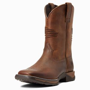 Dětské Westernové Boty Ariat Anthem Patriot Hnědé | MPRC-93541