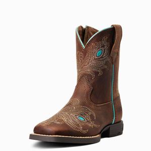 Dětské Westernové Boty Ariat Bright Eyes II Hnědé | ISHW-45872