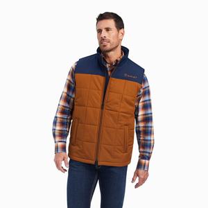 Pánské Bundy Ariat Crius Insulated Hnědé Tmavě Blankyt | JUGM-46728