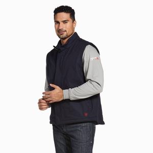 Pánské Bundy Ariat FR Workhorse Insulated Tmavě Blankyt | RVYG-36107