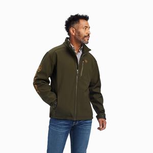 Pánské Bundy Ariat Logo 2.0 Softshell Olivy Zelené | ELWK-68150