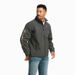 Pánské Bundy Ariat Pendleton Logo 2.0 Softshell Šedé Proužek | HCPX-53682