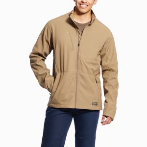 Pánské Bundy Ariat Rebar Stretch Platene Softshell Hnědožlutý | CFBY-23948