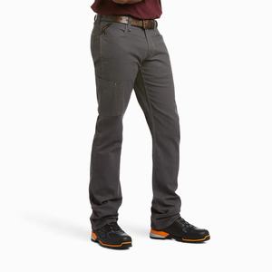 Pánské Kalhoty Ariat Rebar M4 Low Rise DuraStretch Made Tough Šedé | ANIO-85106