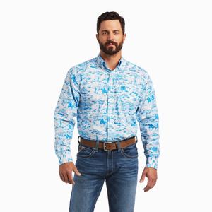 Pánské Košile Ariat Marcus Classic Fit Bílé | DYNE-32541