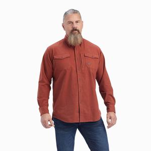 Pánské Košile Ariat Rebar Flannel DuraStretch Růžové | RCKJ-78426