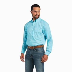 Pánské Košile Ariat Solid Slub Classic Fit Viacfarebný | MQRU-74156