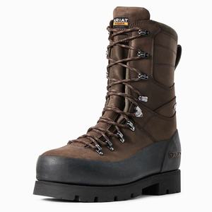 Pánské Nepromokavé Boty Ariat Linesman Ridge 10" GORE-TEX Composite Špicí Hnědé | GKCI-49781