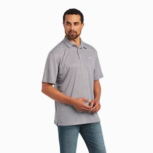 Pánské Polo Triko Ariat All Over Print Bílé | DQJN-58647