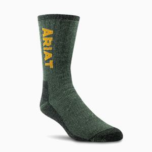 Pánské Ponožky Ariat Ultimate Thermal Wool Blend 2 Pair Pack Olivy Zelené | ESGN-18620