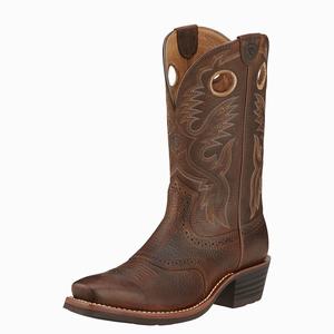 Pánské Westernové Boty Ariat Heritage Roughstock Hnědé | SAMX-82034