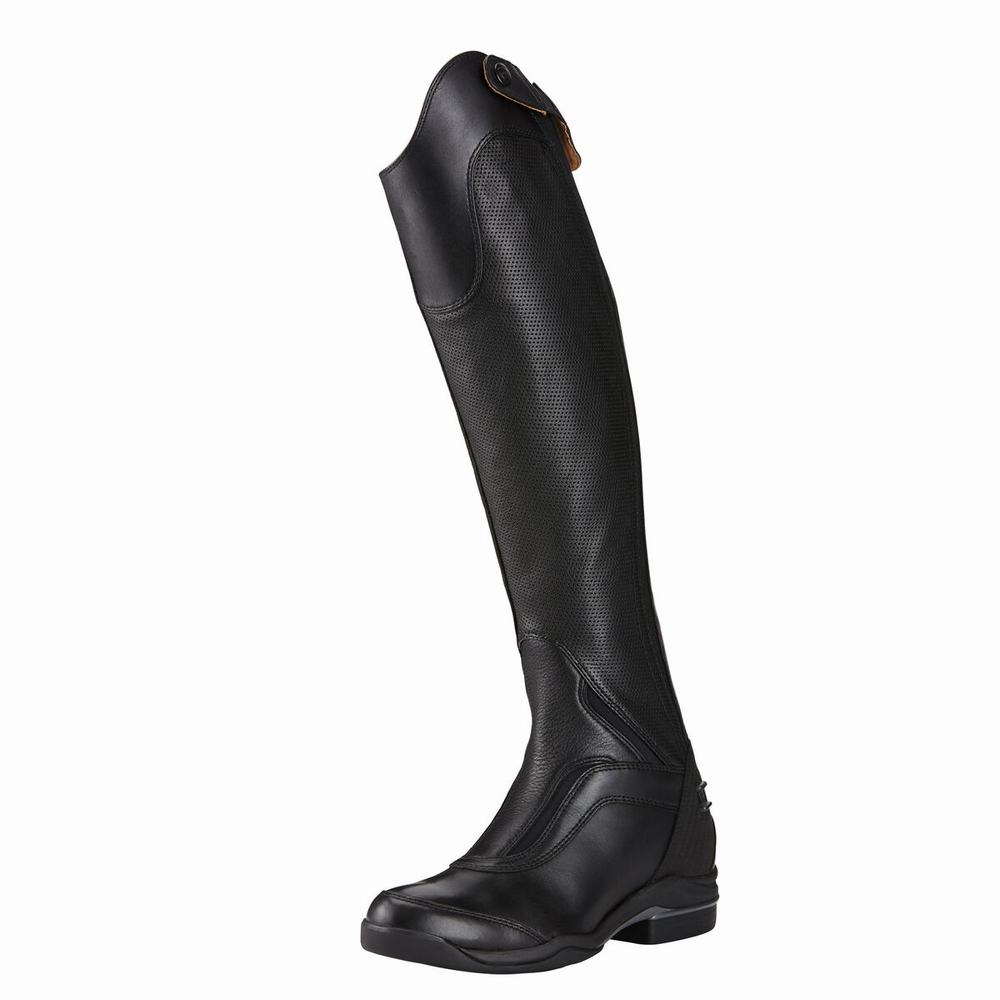 Dámské Jezdecké Boty Ariat V SPORT TALL ZIP Černé | WULM-38627