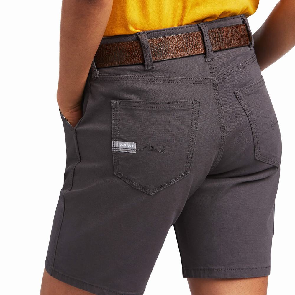 Dámské Kalhoty Ariat Rebar DuraStretch Made Tough Šedé | KEJO-37581