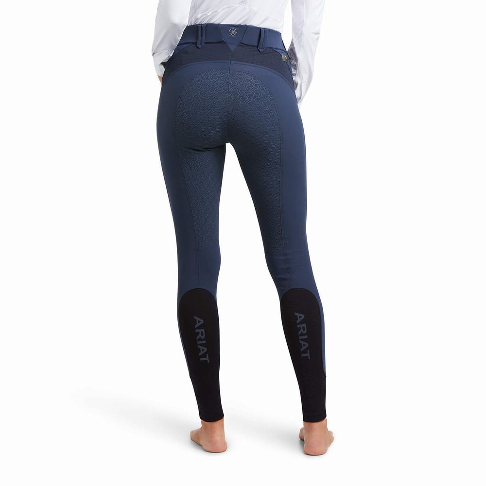 Dámské Kalhoty Ariat Tri Factor X Bellatrix Full Seat Breech Blankyt | AUIH-83129