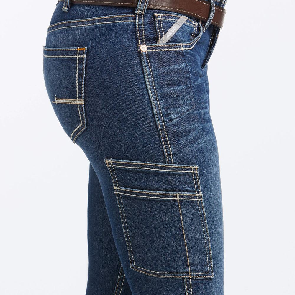 Dámské Rovné Džíny Ariat Rebar DuraStretch Riveter Leg Viacfarebný | KGZE-24596