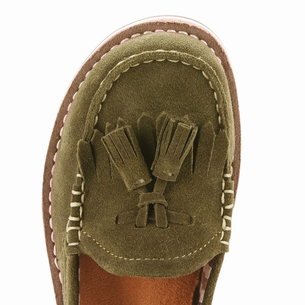 Dámské Tenisky Ariat Tassel Cruiser Olivy Zelené | TDQJ-97485