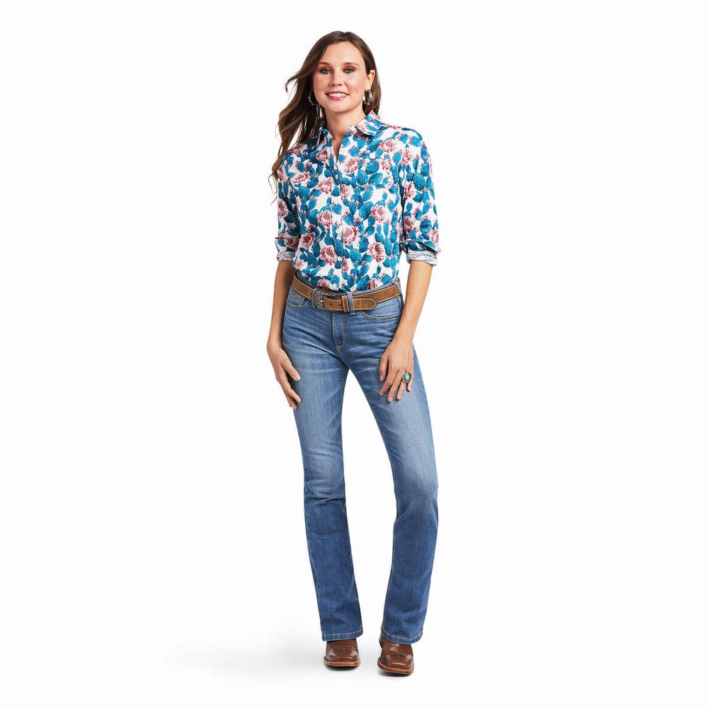 Dámské Topy Ariat Kirby Stretch Zelene | CRHM-64032