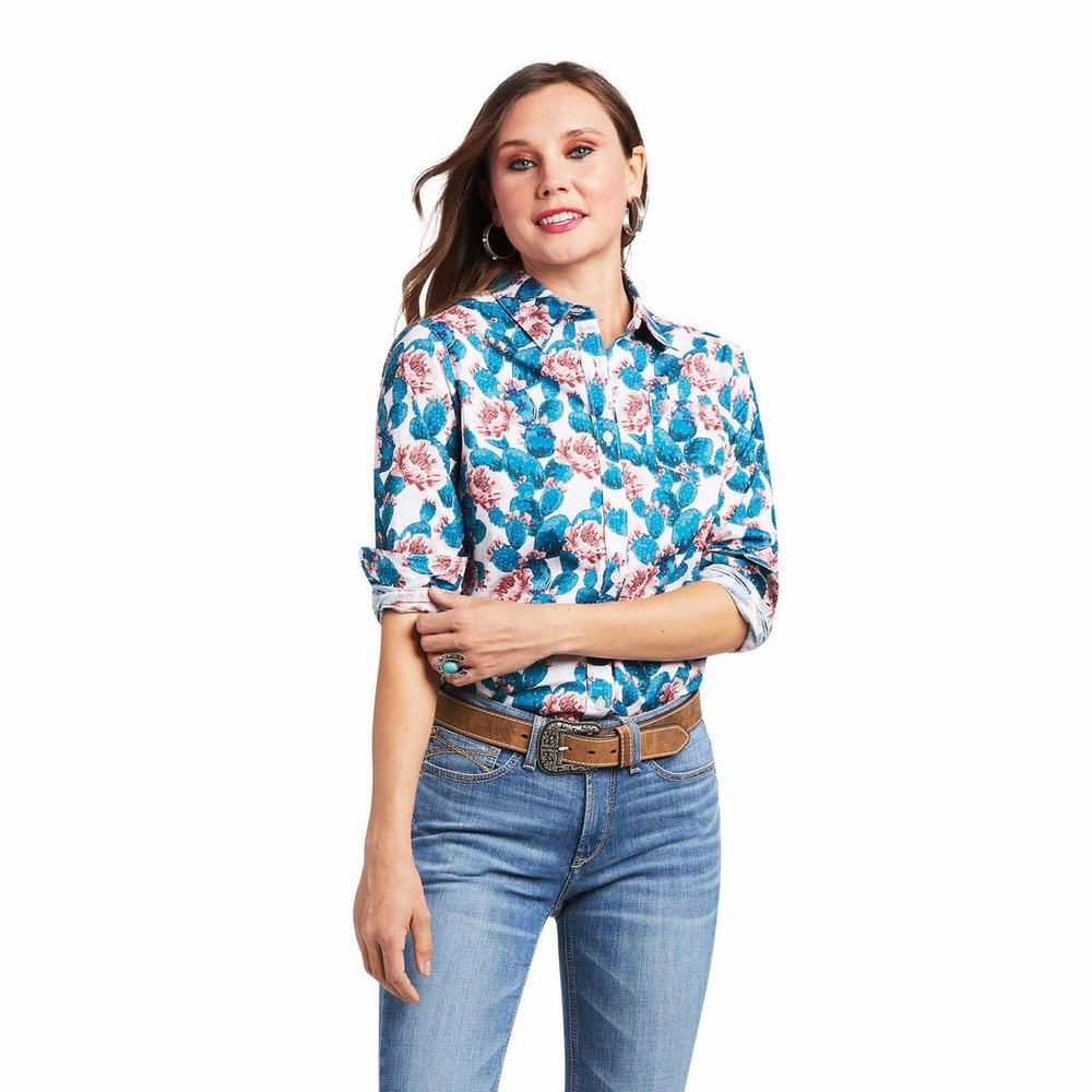 Dámské Topy Ariat Kirby Stretch Zelene | CRHM-64032