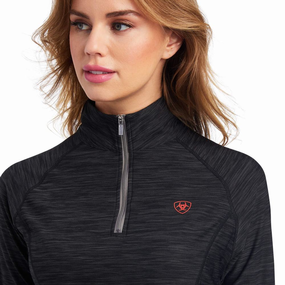 Dámské Topy Ariat Laguna 1/4 Zip Šedé | NKXC-76158