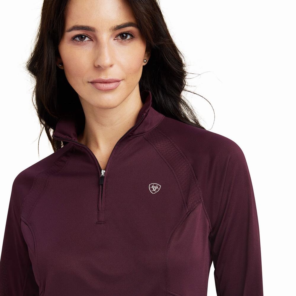 Dámské Topy Ariat Sunstopper 2.0 1/4 Zip Viacfarebný | FMHZ-73245