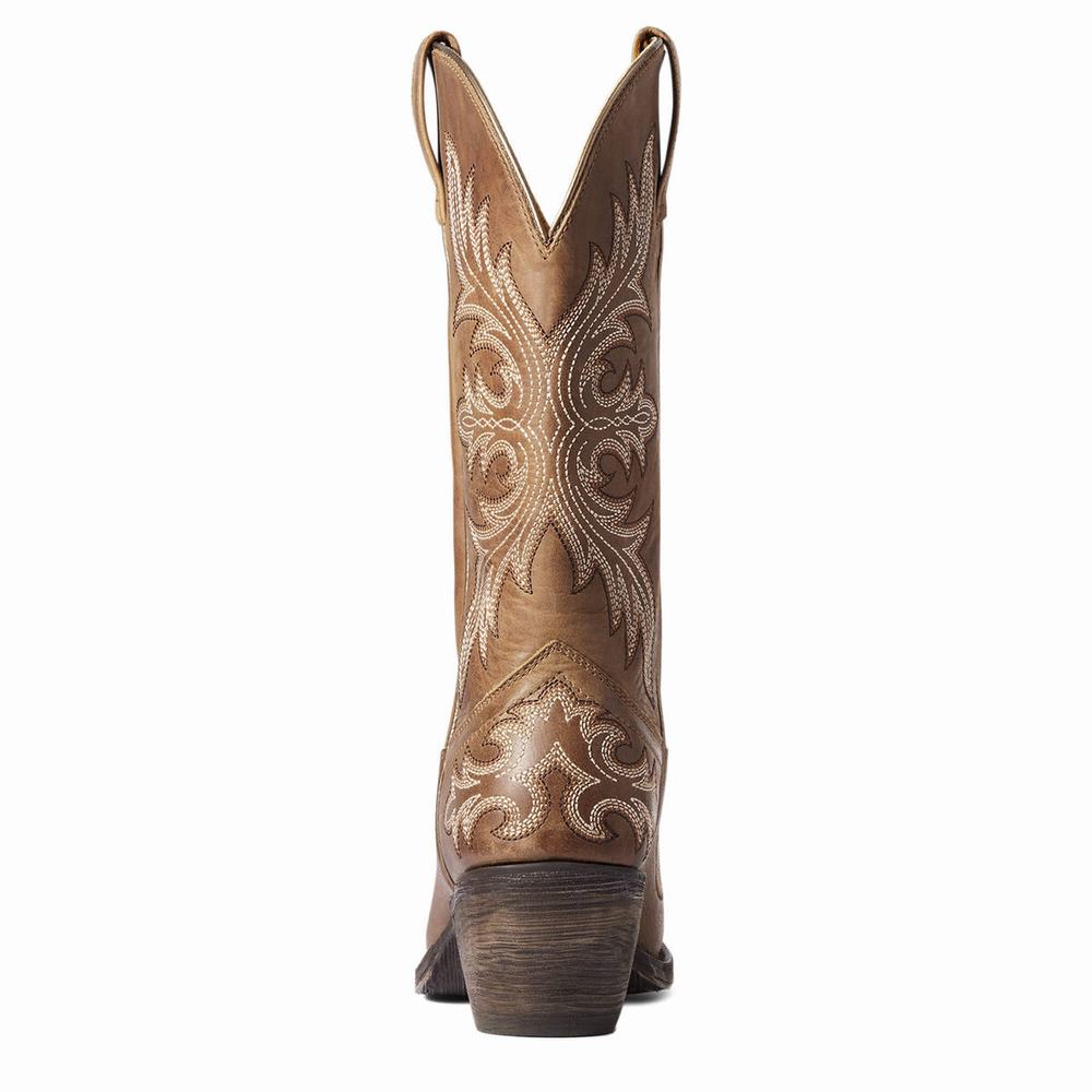 Dámské Westernové Boty Ariat Circuit Rosewood Béžový Hnědé | LUMX-89604