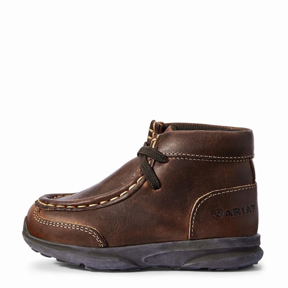 Dětské Boty Casual Ariat Lil' Stompers Garrison Spitfire Hnědé | AXEP-60423