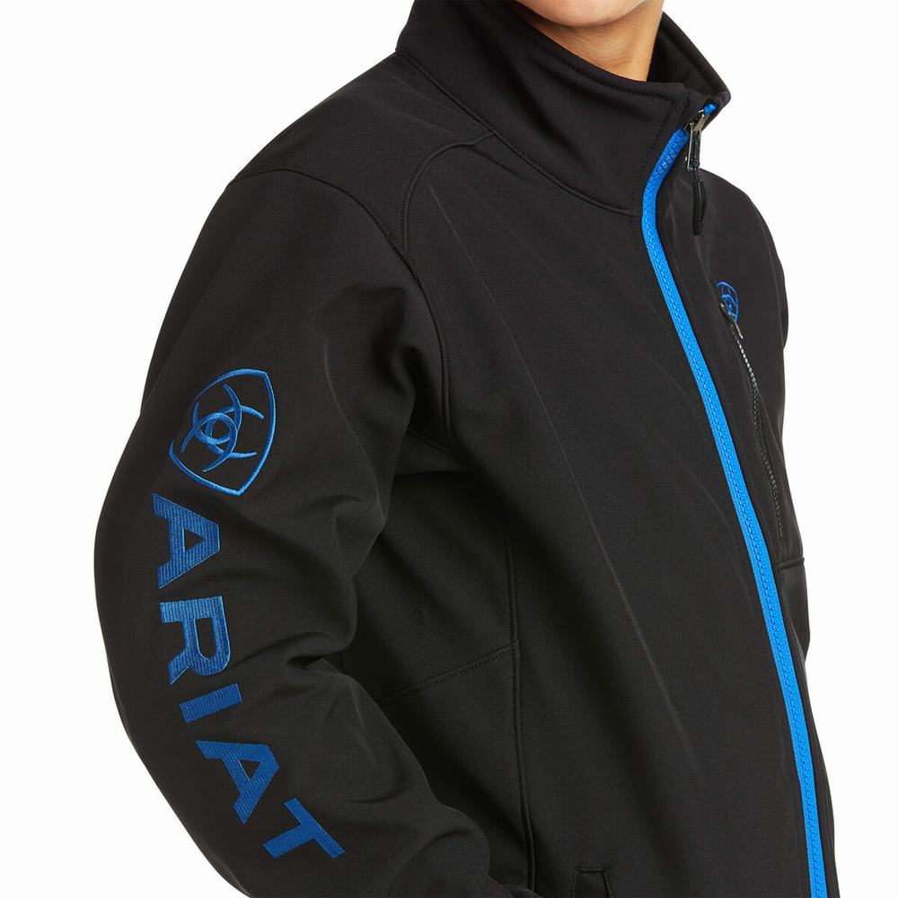 Dětské Bundy Ariat Logo 2.0 Softshell Černé | ETXM-54316