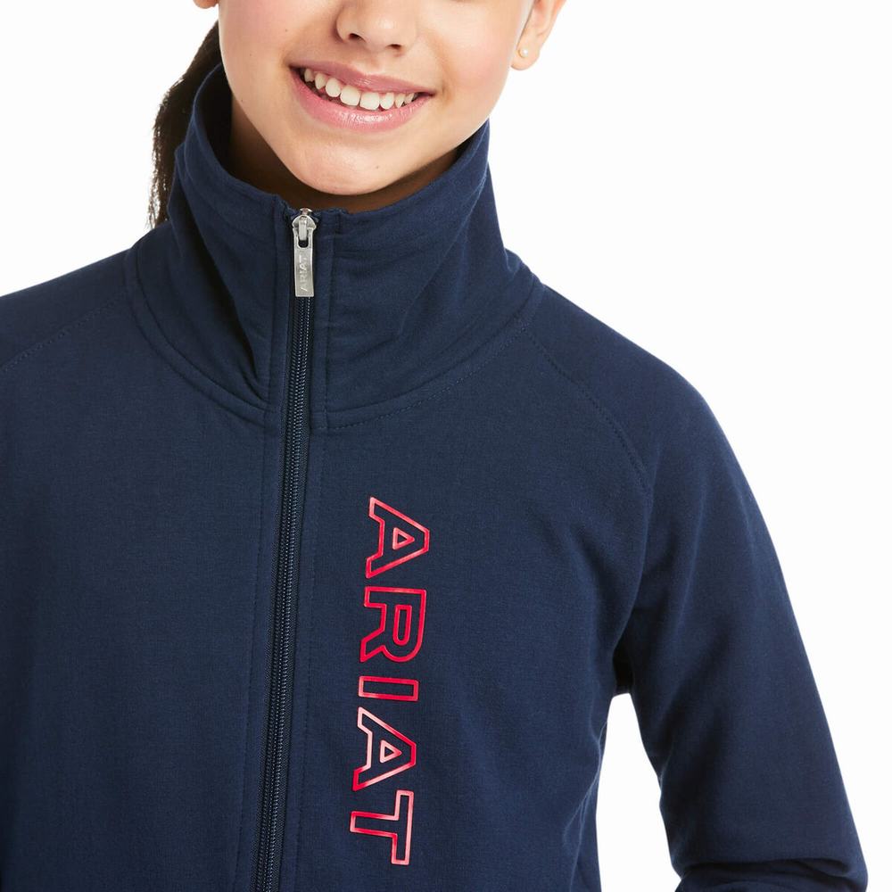 Dětské Mikiny S Kapucí Ariat Team Logo Full Zip Viacfarebný | SQUL-54286