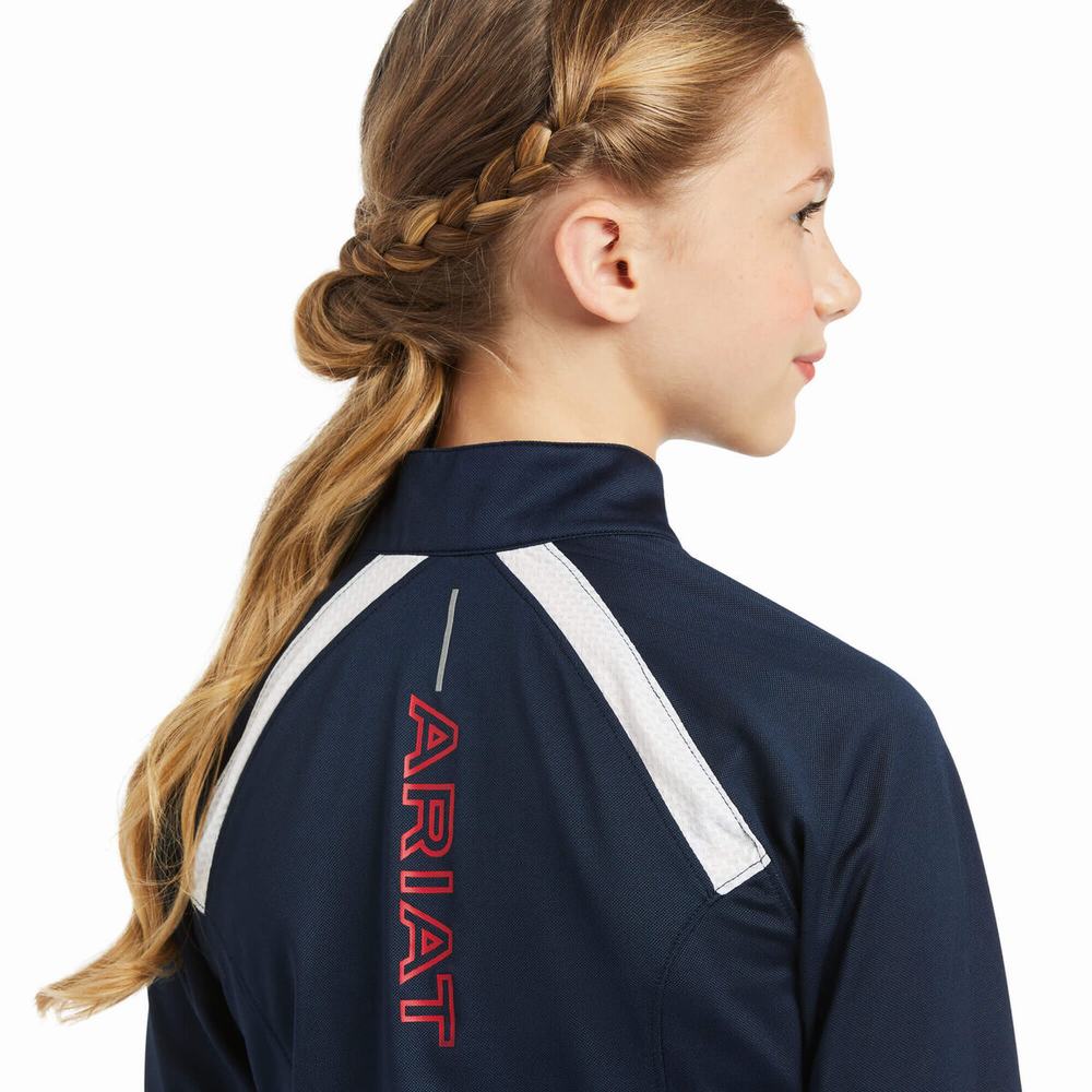 Dětské Polo Triko Ariat Sunstopper 2.0 Team 1/4 Zip Viacfarebný | SCKP-08467