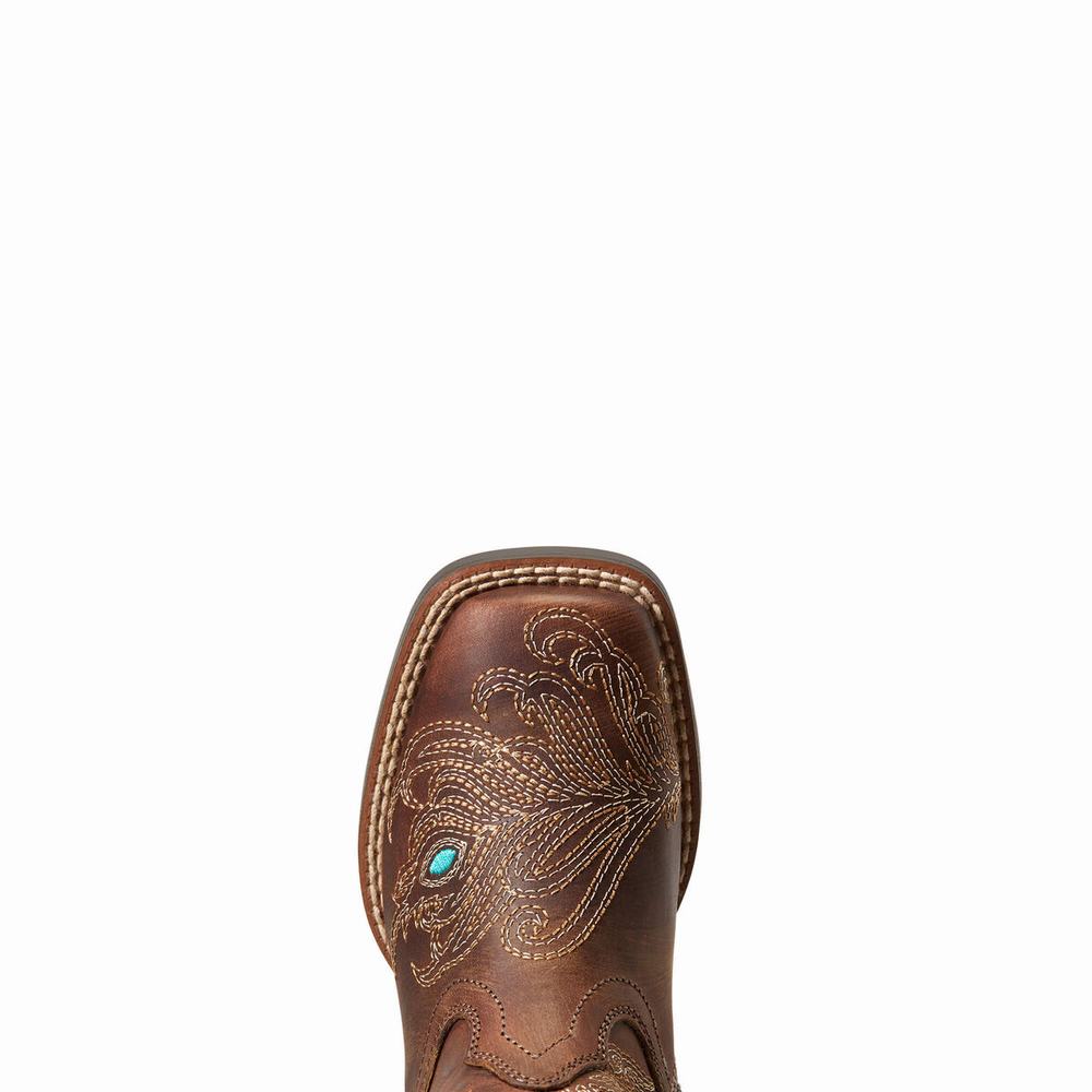 Dětské Westernové Boty Ariat Bright Eyes II Hnědé | ISHW-45872