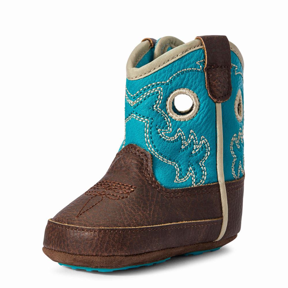 Dětské Westernové Boty Ariat Infant Lil\' Stompers Boston Tyrkysové Světle Tyrkysové | BXYN-90723