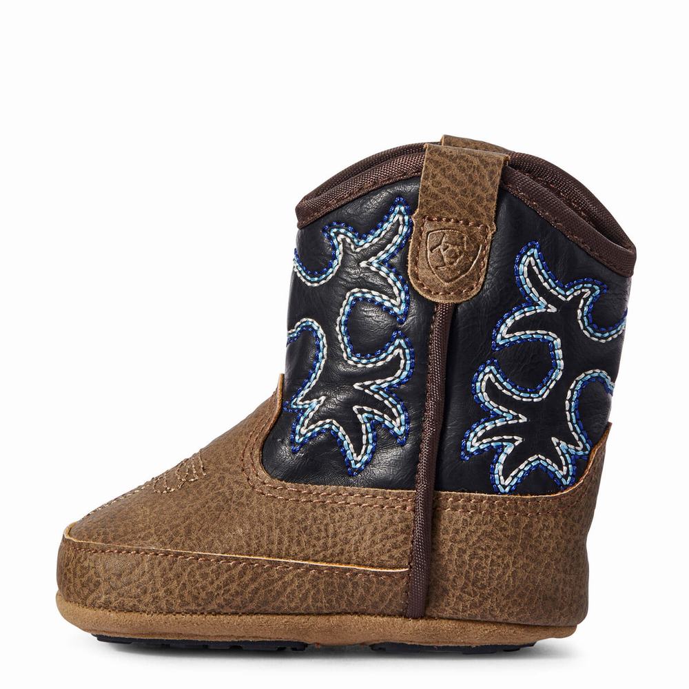 Dětské Westernové Boty Ariat Infant Lil' Stompers Warren Hnědé | OMTR-98514