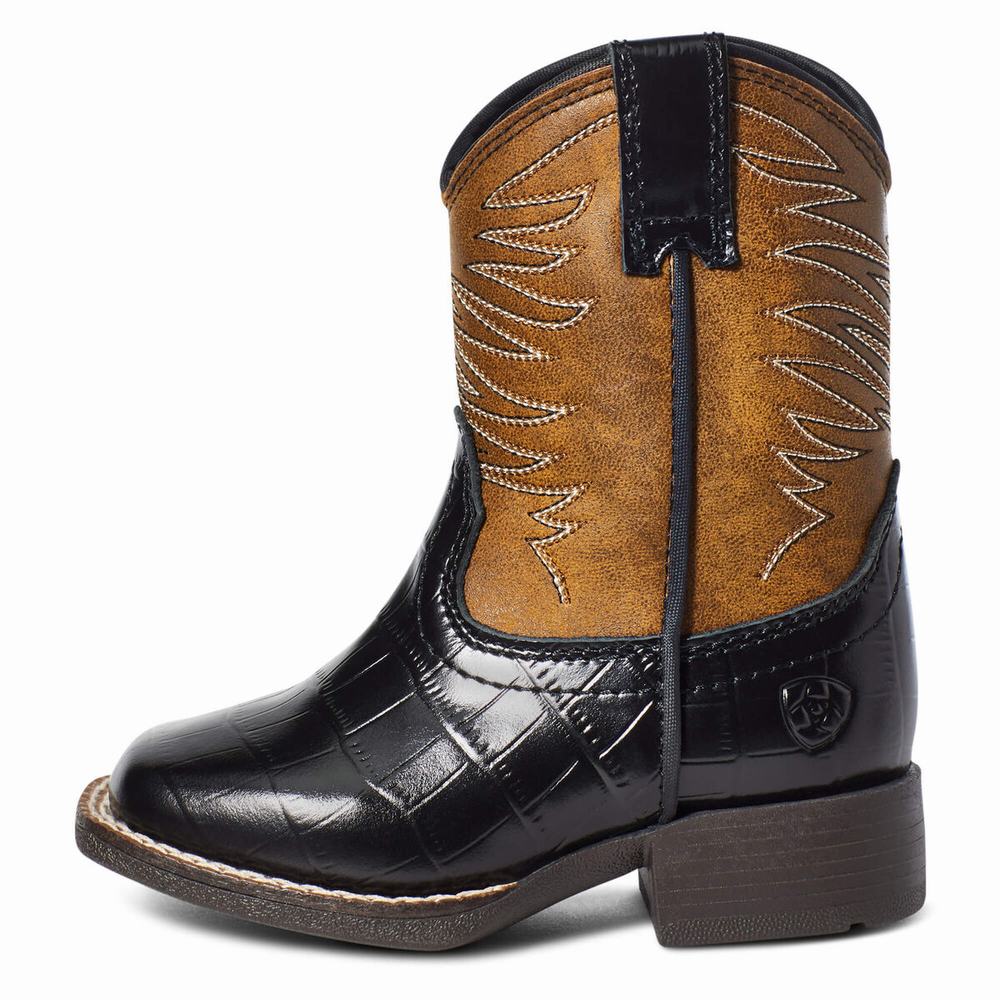 Dětské Westernové Boty Ariat LIL' STOMPERS FIRECATCHER Hnědé | JDEN-63049