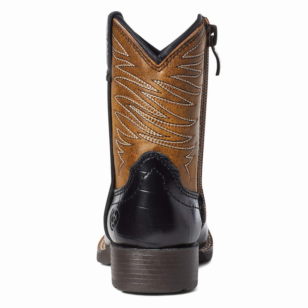 Dětské Westernové Boty Ariat LIL' STOMPERS FIRECATCHER Hnědé | JDEN-63049