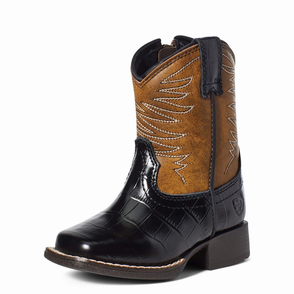 Dětské Westernové Boty Ariat LIL\' STOMPERS FIRECATCHER Hnědé | JDEN-63049