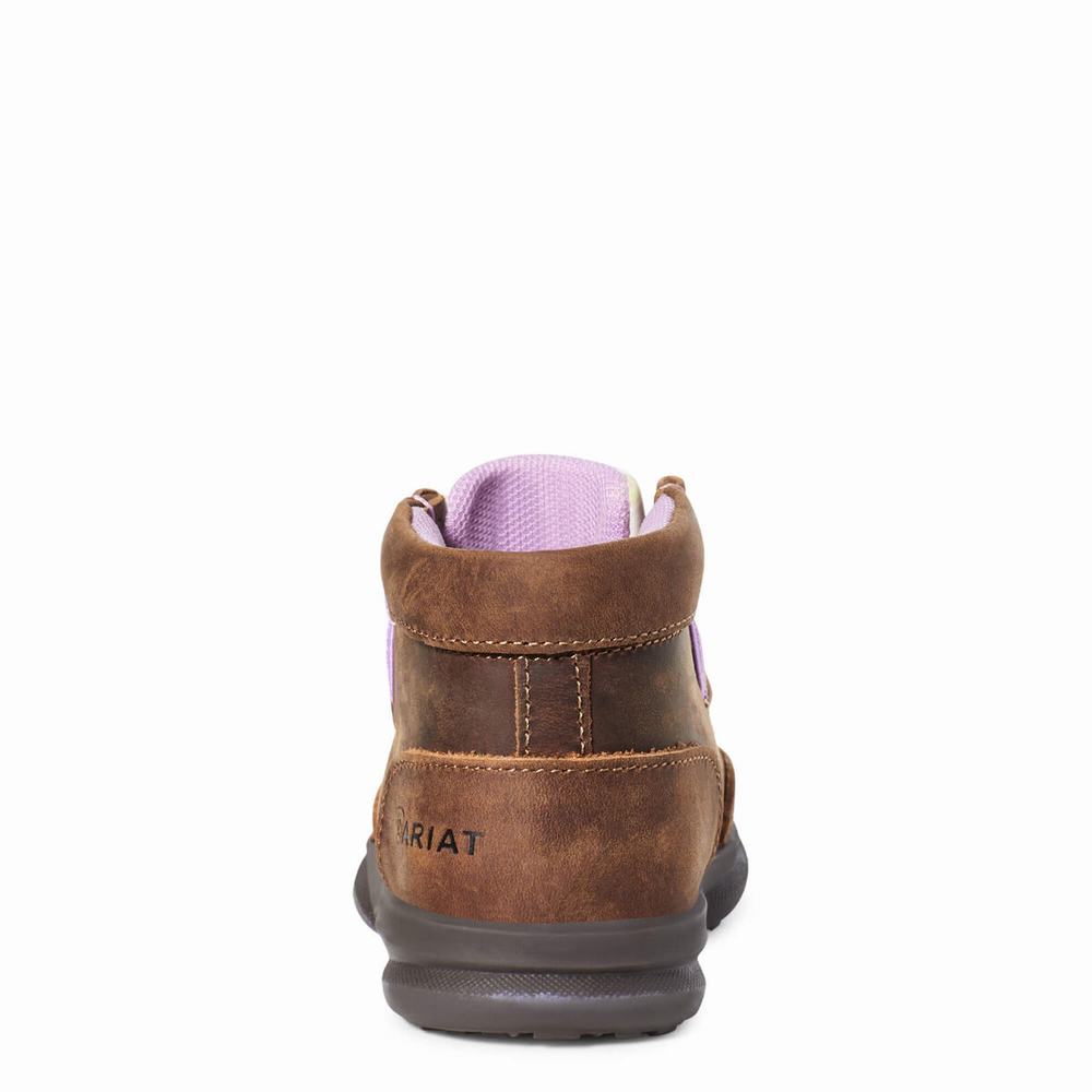 Dětské Westernové Boty Ariat LIL' STOMPERS ADDISON Hnědé | QOWL-36271