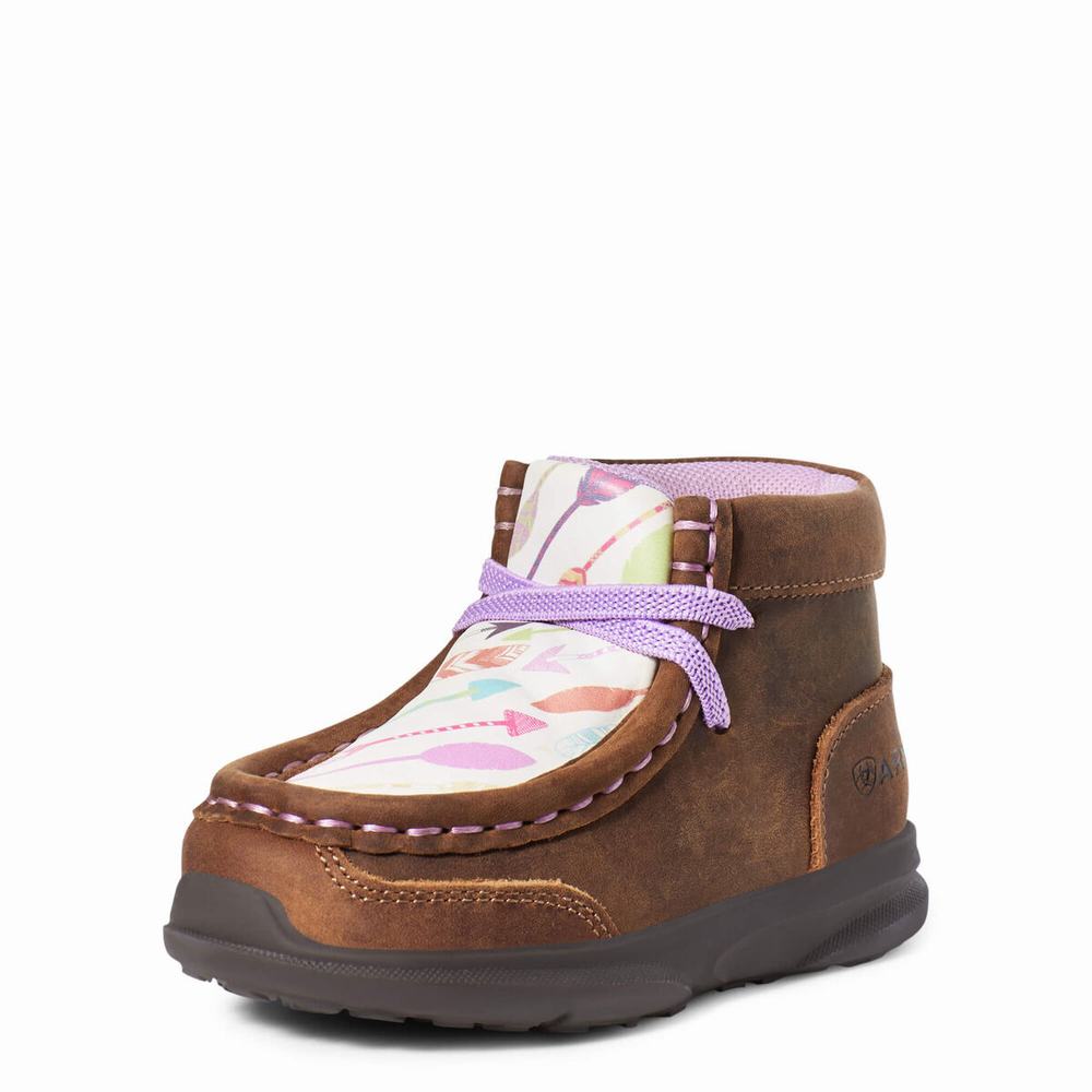 Dětské Westernové Boty Ariat LIL\' STOMPERS ADDISON Hnědé | QOWL-36271