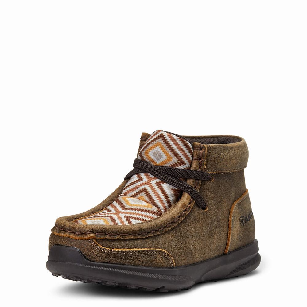 Dětské Westernové Boty Ariat Lil\' Stompers Jamie Spitfire Hnědé | NLGD-90382