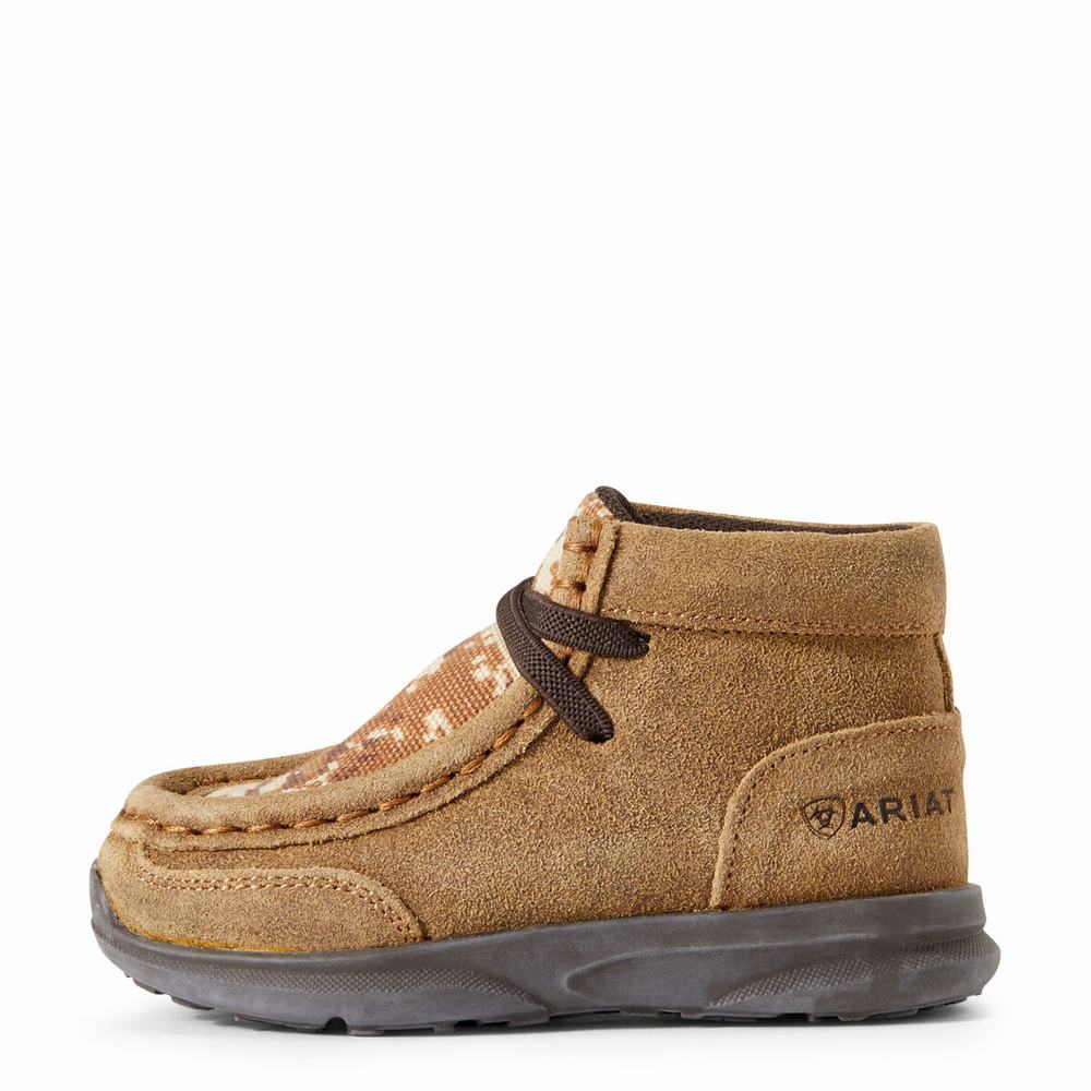 Dětské Westernové Boty Ariat Lil' Stompers Dallas Spitfire Hnědé | WTBZ-42397