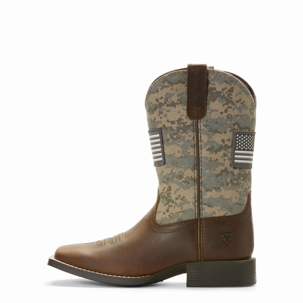 Dětské Westernové Boty Ariat Patriot Hnědé | DFCO-67081