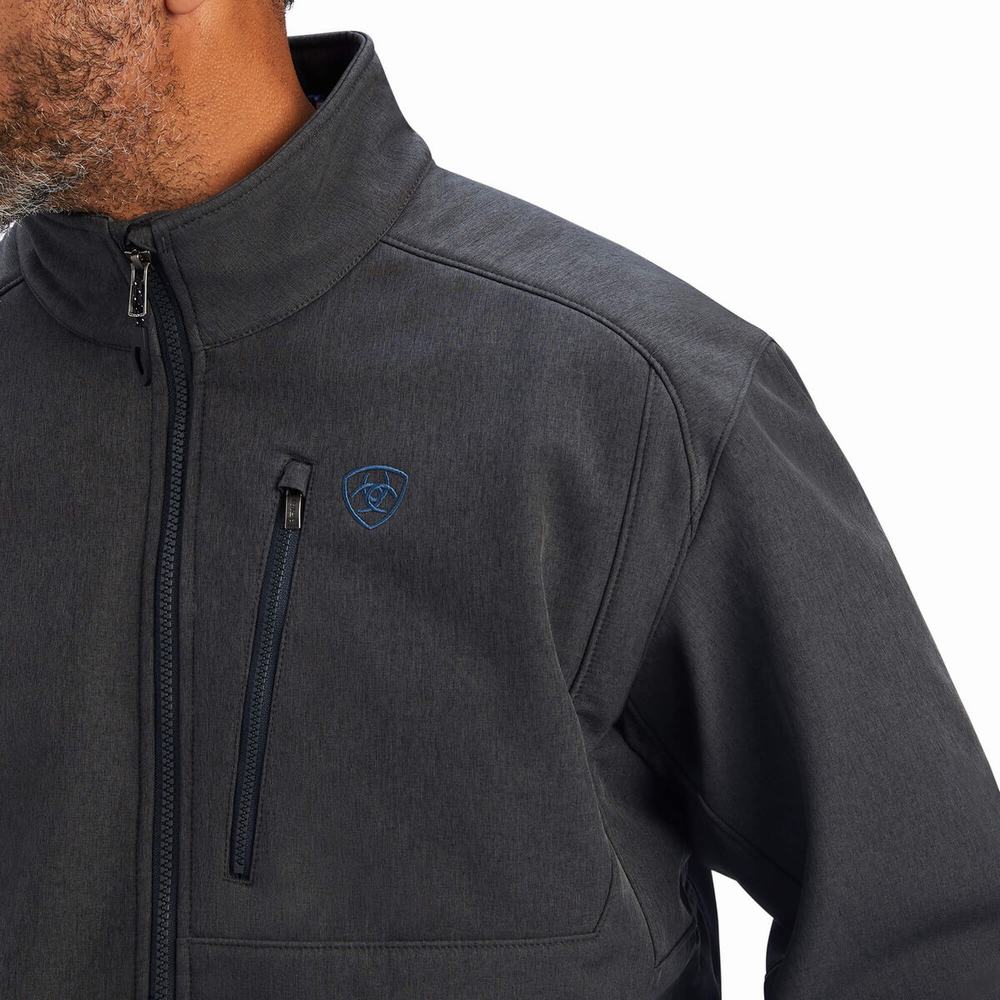 Pánské Bundy Ariat Logo 2.0 Patriot Softshell Vody Resistant Šedé | FGQM-12798