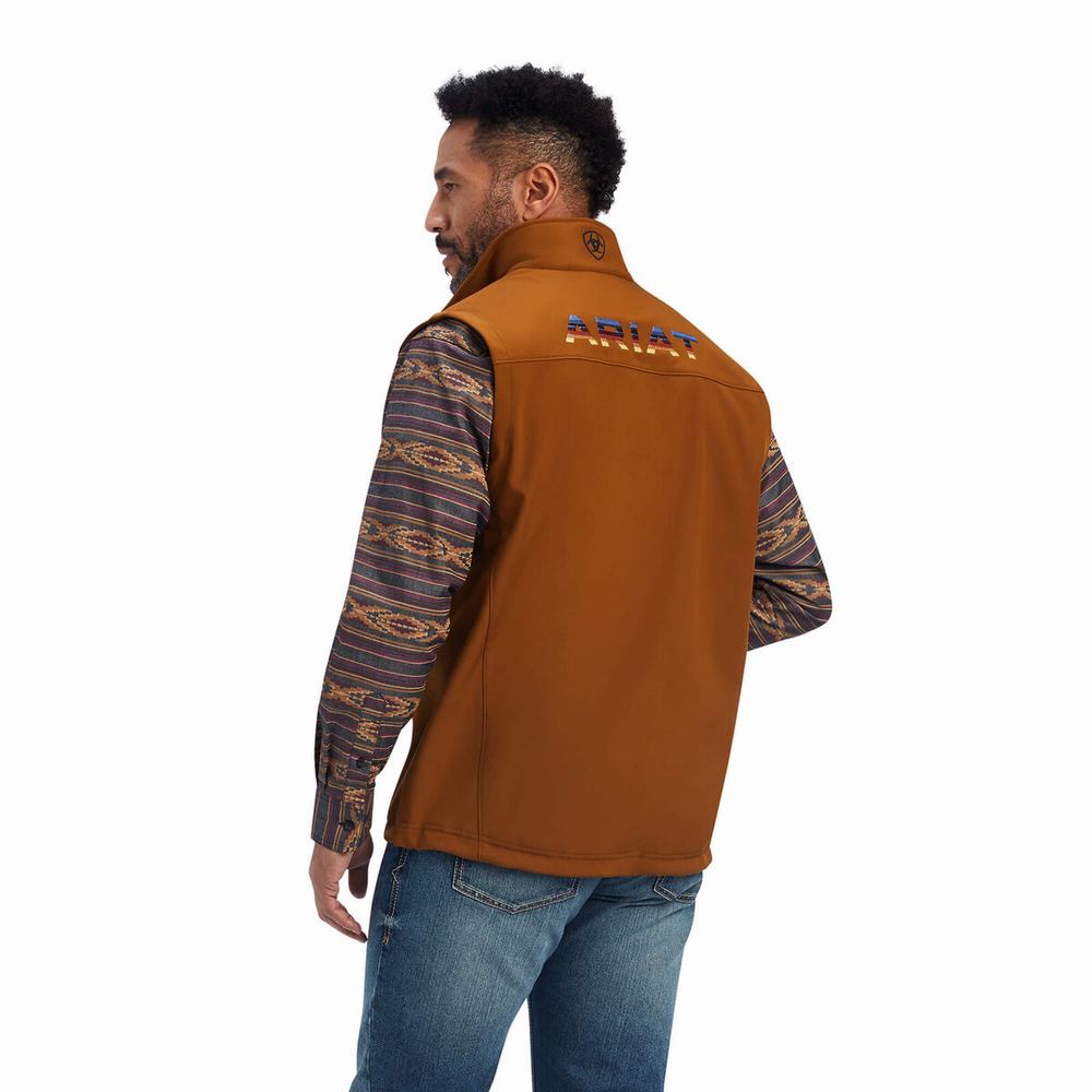 Pánské Bundy Ariat Logo 2.0 Softshell Hnědé | ICFU-61358