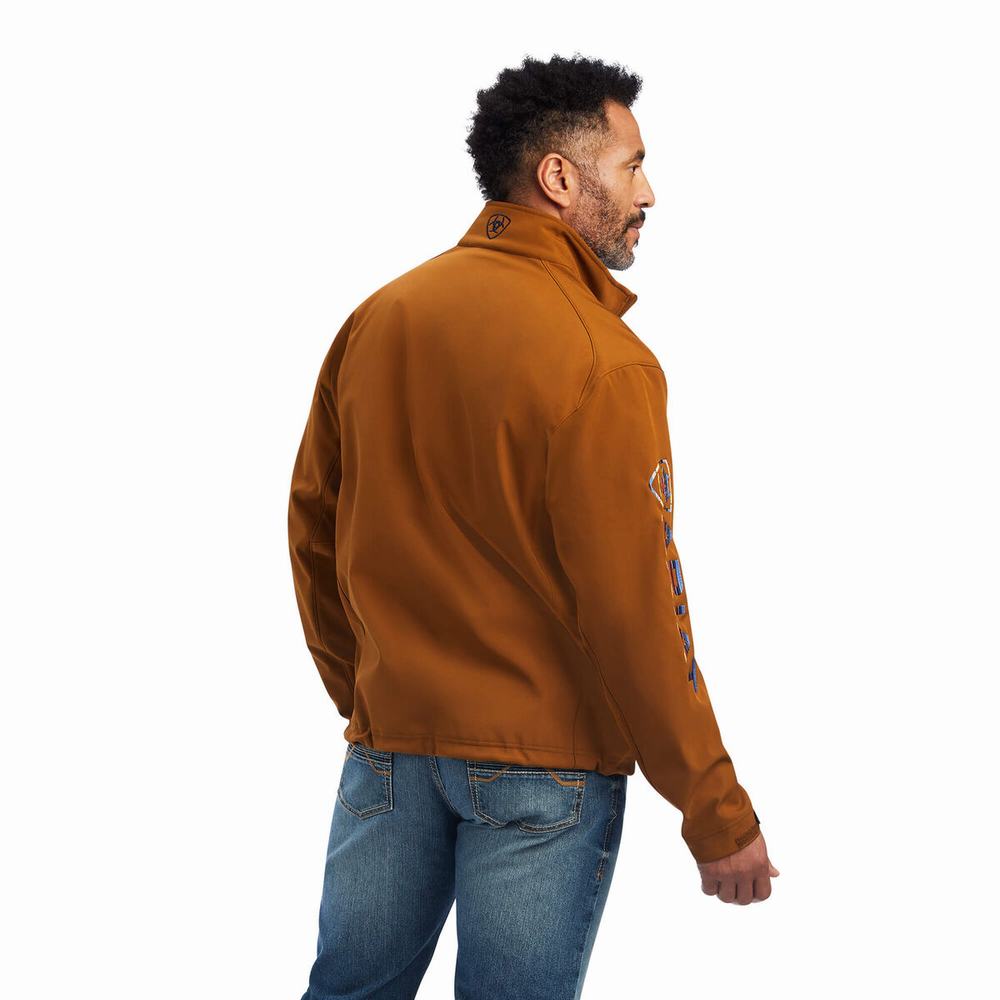 Pánské Bundy Ariat Logo 2.0 Softshell Hnědé | JHXQ-79326