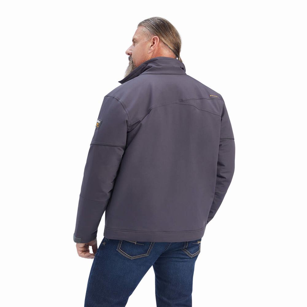 Pánské Bundy Ariat Rebar Dri-Tek DuraStretch Insulated Šedé | WLMH-50846