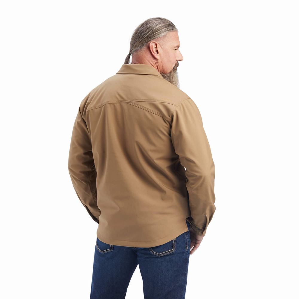 Pánské Bundy Ariat Rebar DuraStretch Utility Softshell Hnědožlutý | VOSE-26510