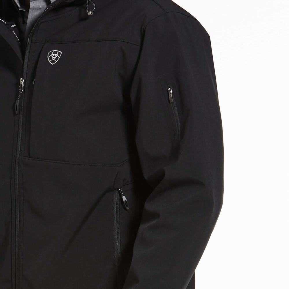 Pánské Bundy Ariat Vernon Softshell Vody Resistant Černé | LHJG-63829